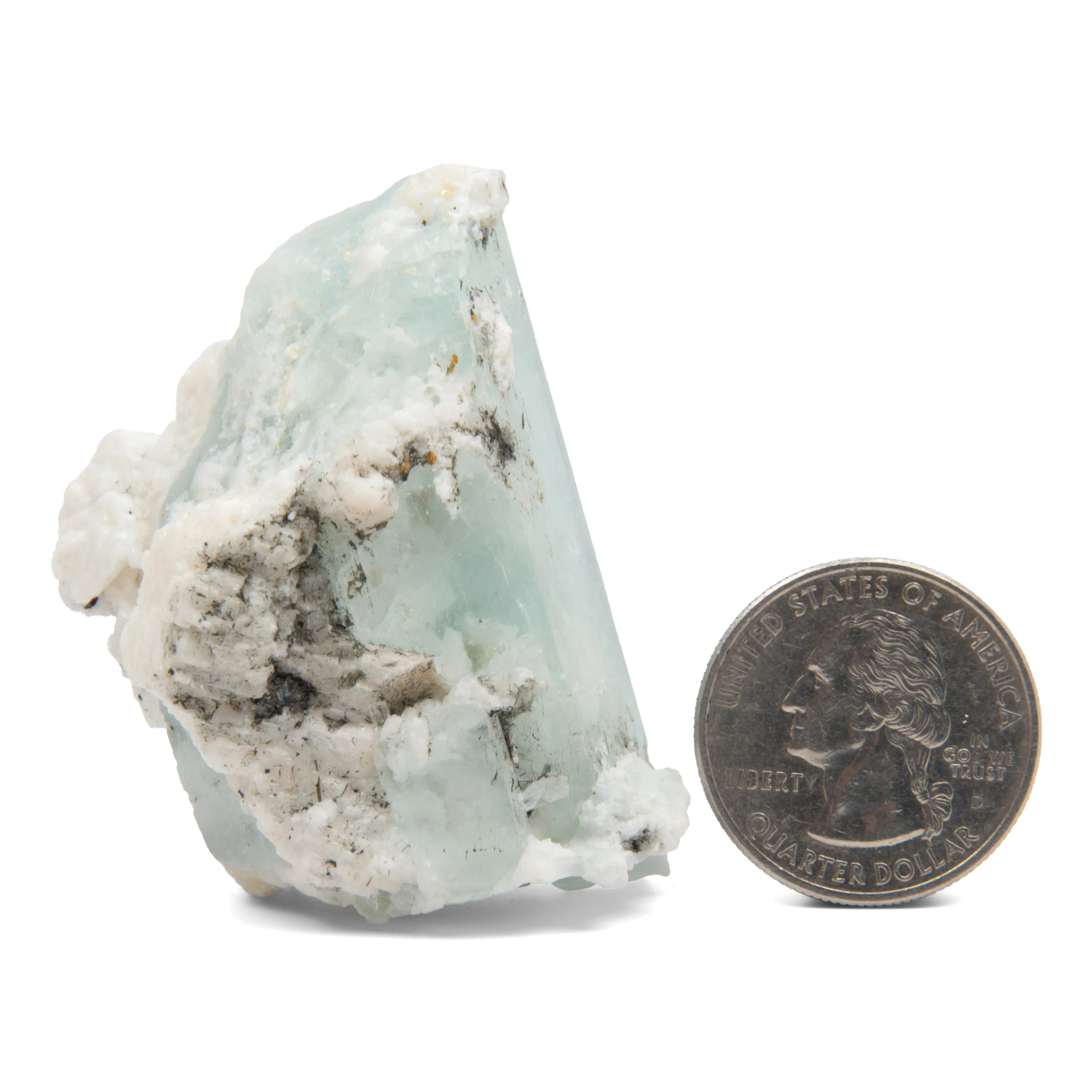 Aquamarine w/ Black Tourmaline