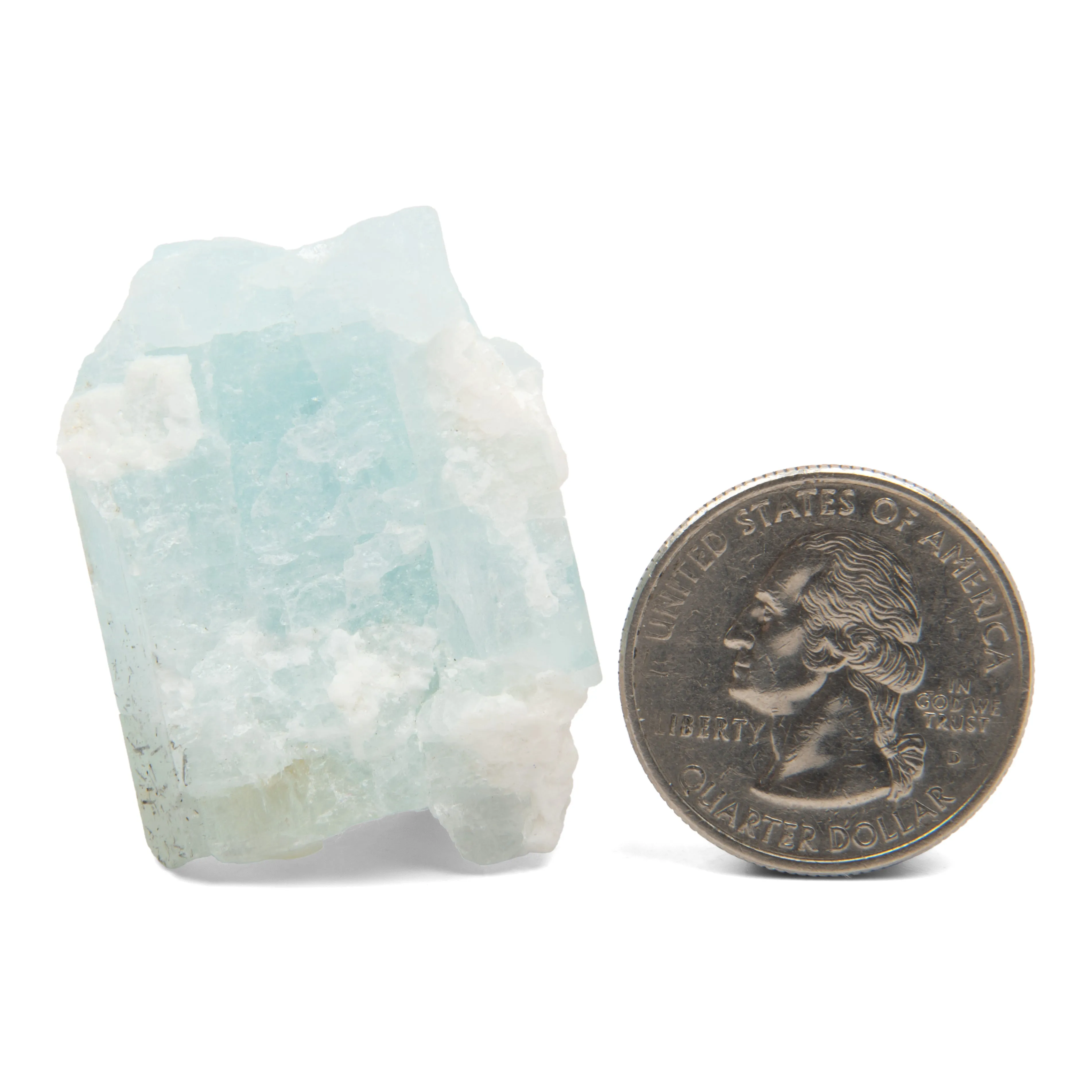 Aquamarine w/ Traces of Black Tourmaline