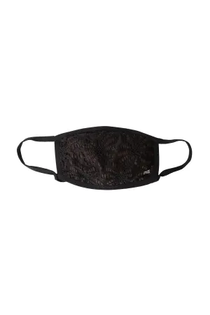 COFFEE MASK WITH BLACK LACE - ADULT FACE MASK