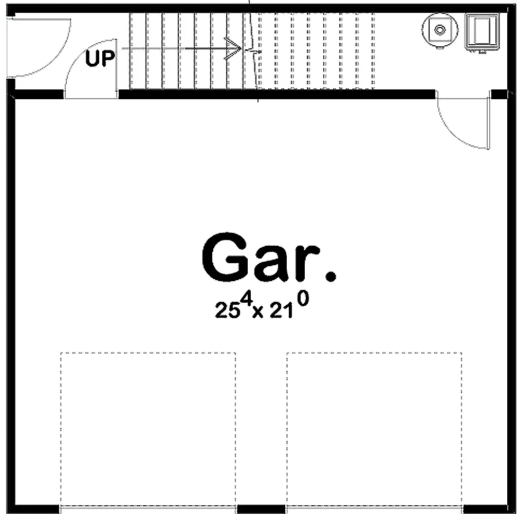 Efficient 689 Sq Ft Garage Apartment with 1 Bedroom