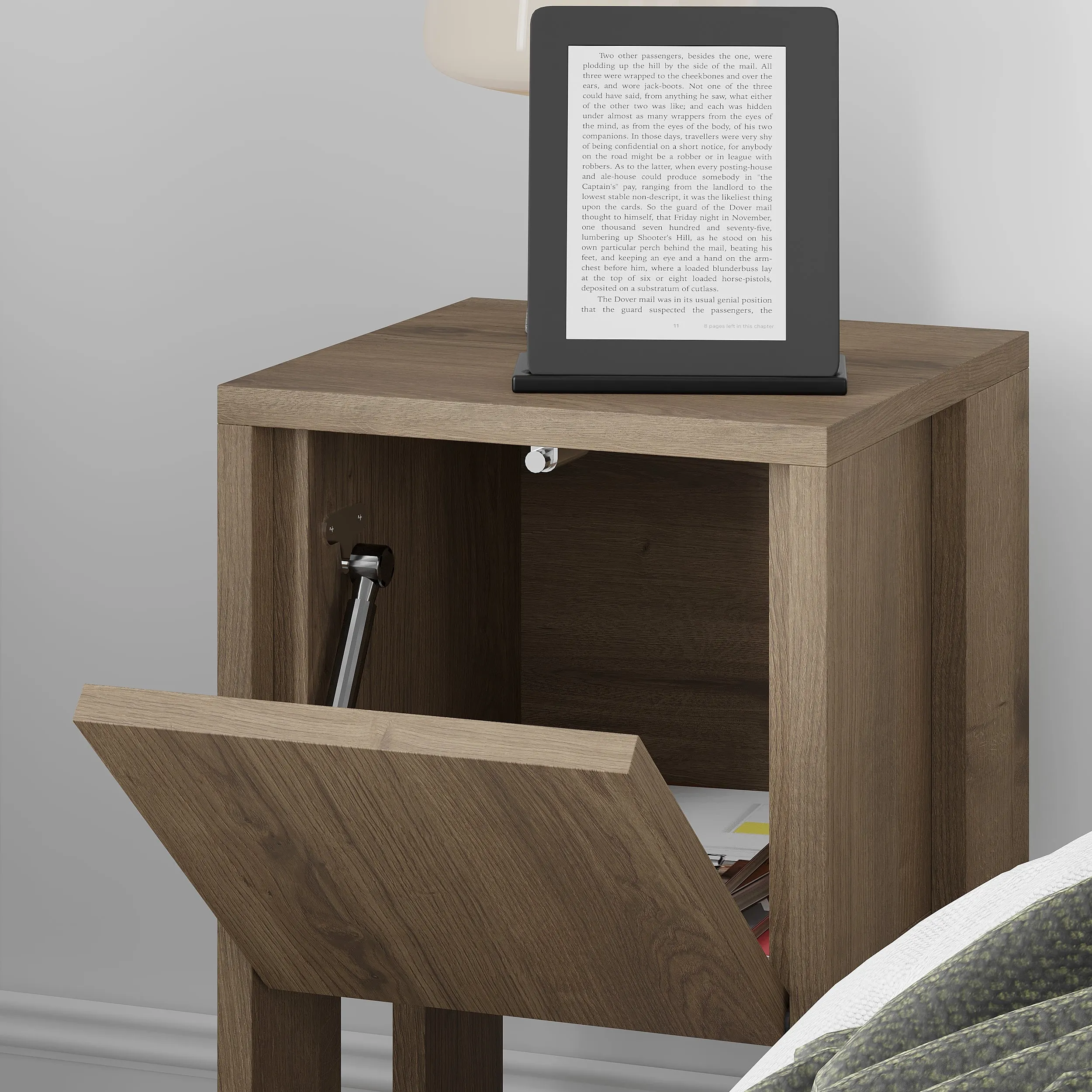 Ema Modern Bedside Table Bedroom Furniture 30cm Width