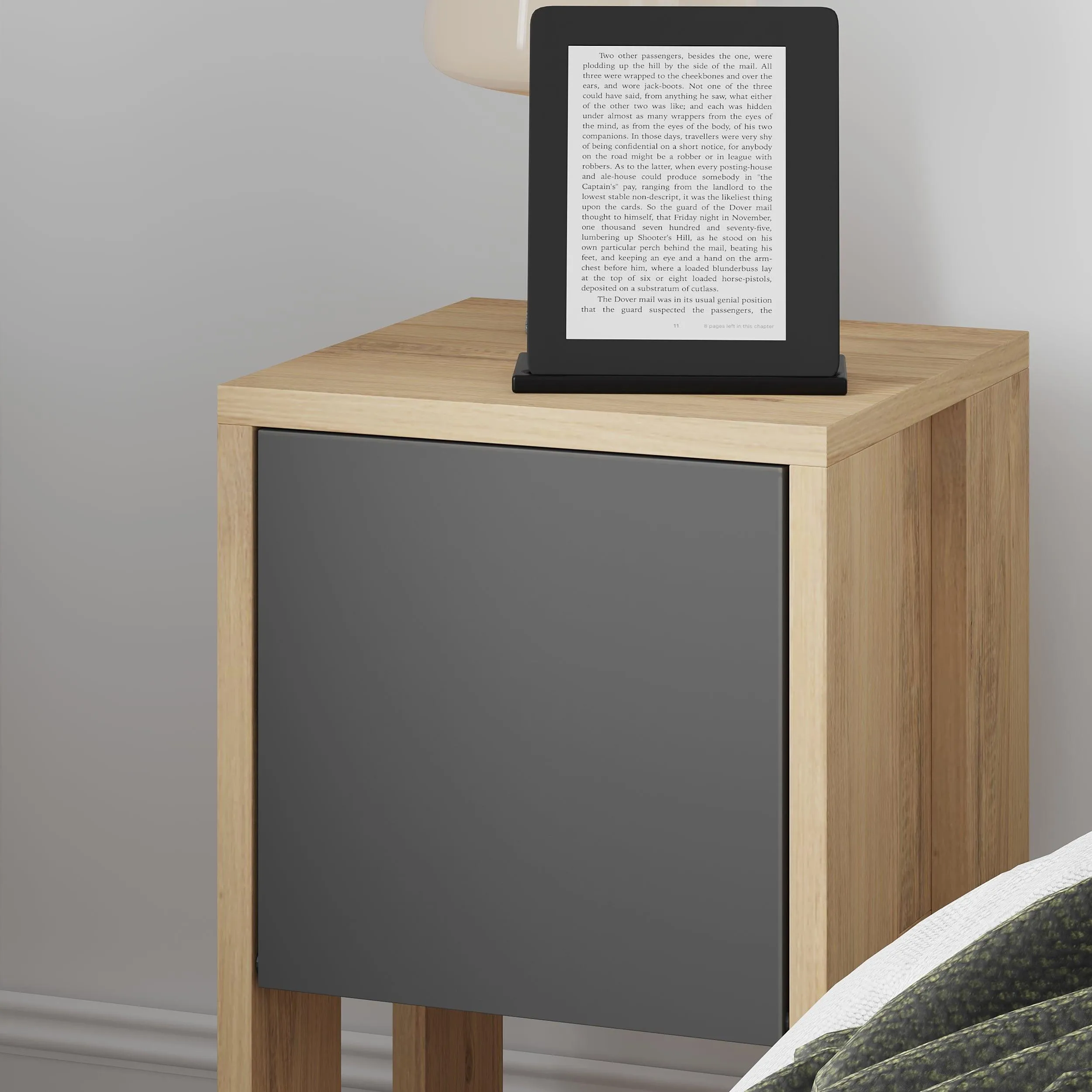 Ema Modern Bedside Table Bedroom Furniture 30cm Width