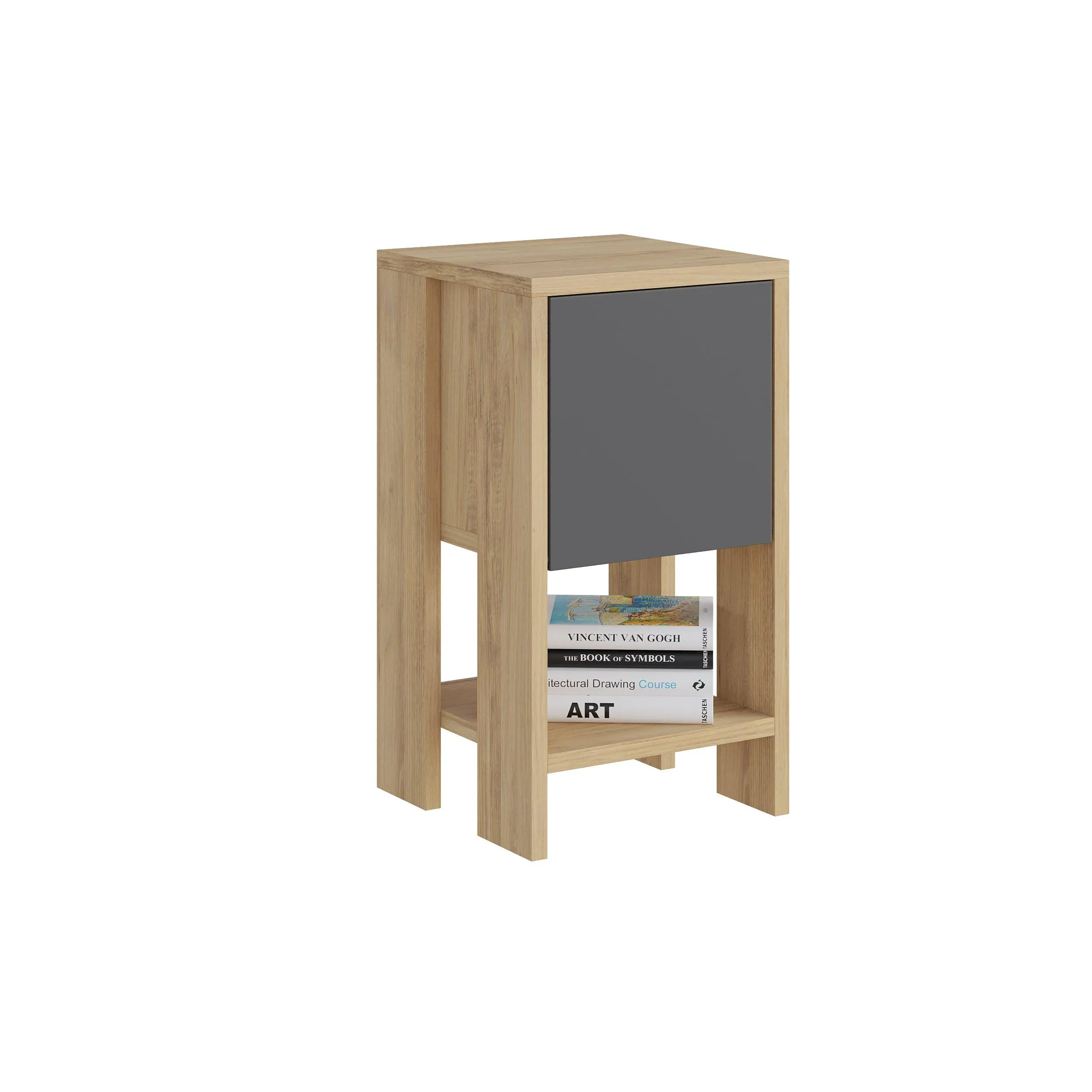 Ema Modern Bedside Table Bedroom Furniture 30cm Width