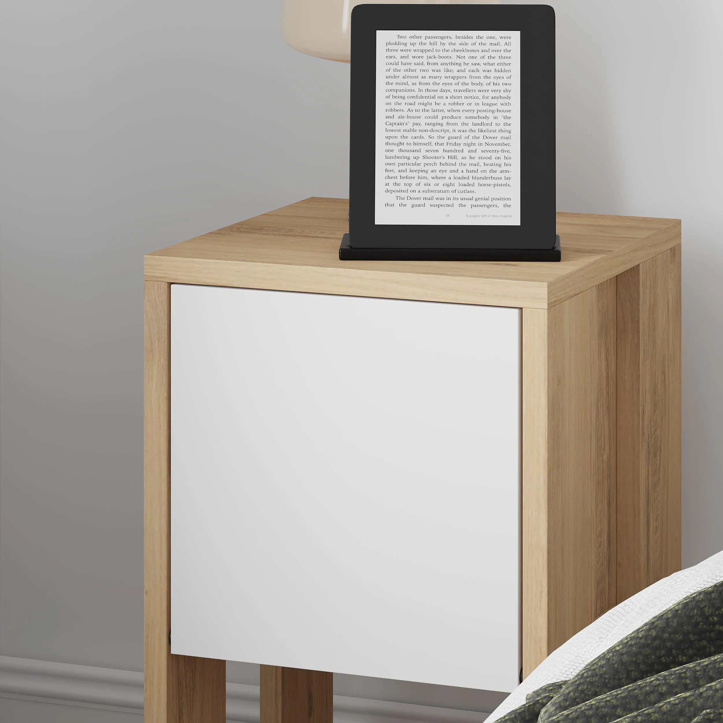 Ema Modern Bedside Table Bedroom Furniture 30cm Width