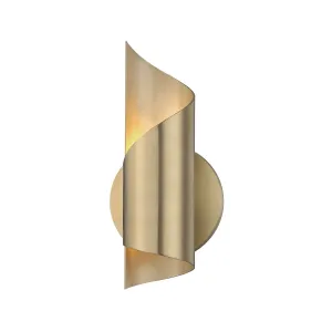 Evie 10 in. LED Wall Light Brass finish