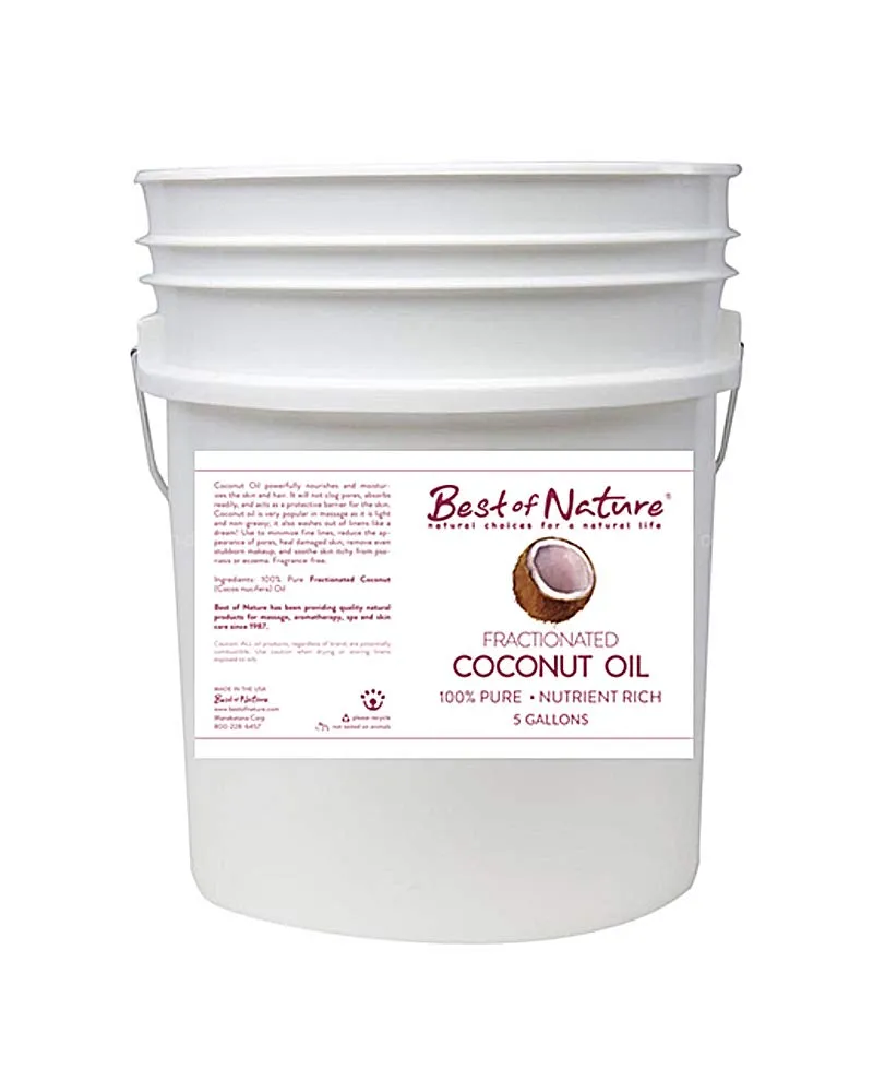 Fractionated Coconut Massage & Body Oil - 100% Pure