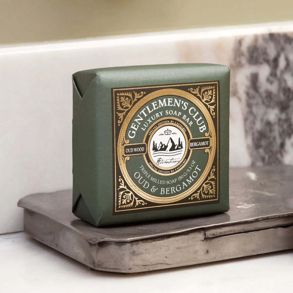 Gentleman's Club 'Oud & Bergamot' Soap 150g