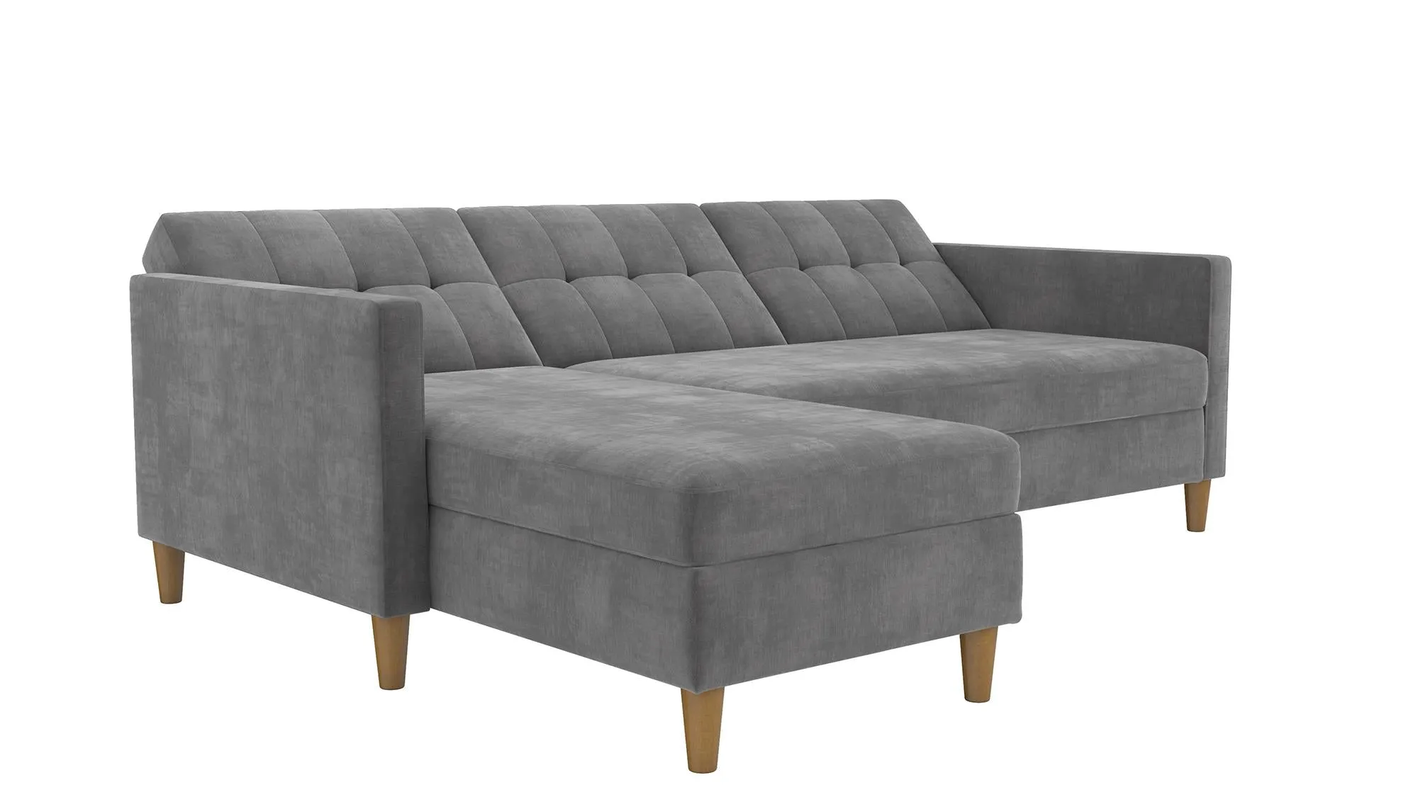 Hartford Reversible Sectional Futon Sofa with Storage