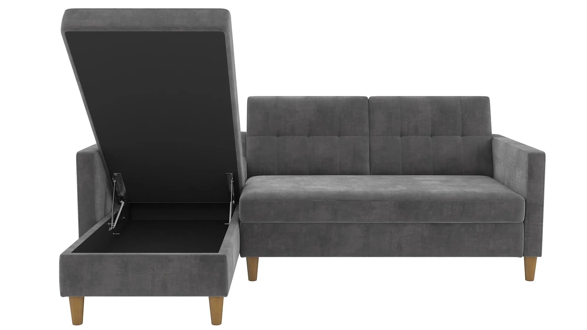 Hartford Reversible Sectional Futon Sofa with Storage