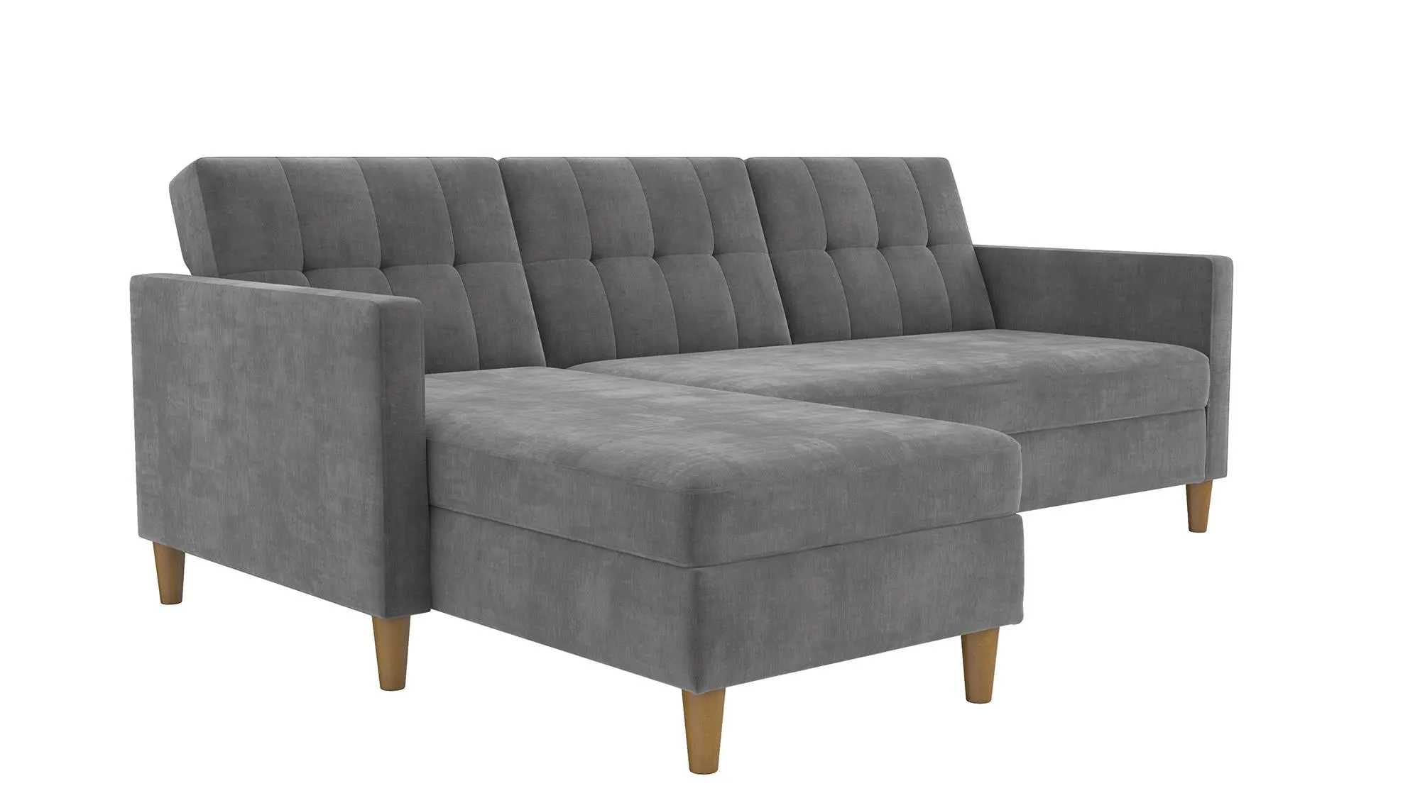 Hartford Reversible Sectional Futon Sofa with Storage