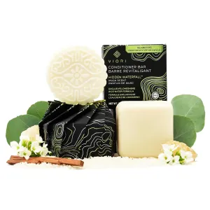 Hidden Waterfall Shampoo and Conditioner Bar Set Made with Rice Water - Handcrafted Sulfate Free Shampoo and Conditioner