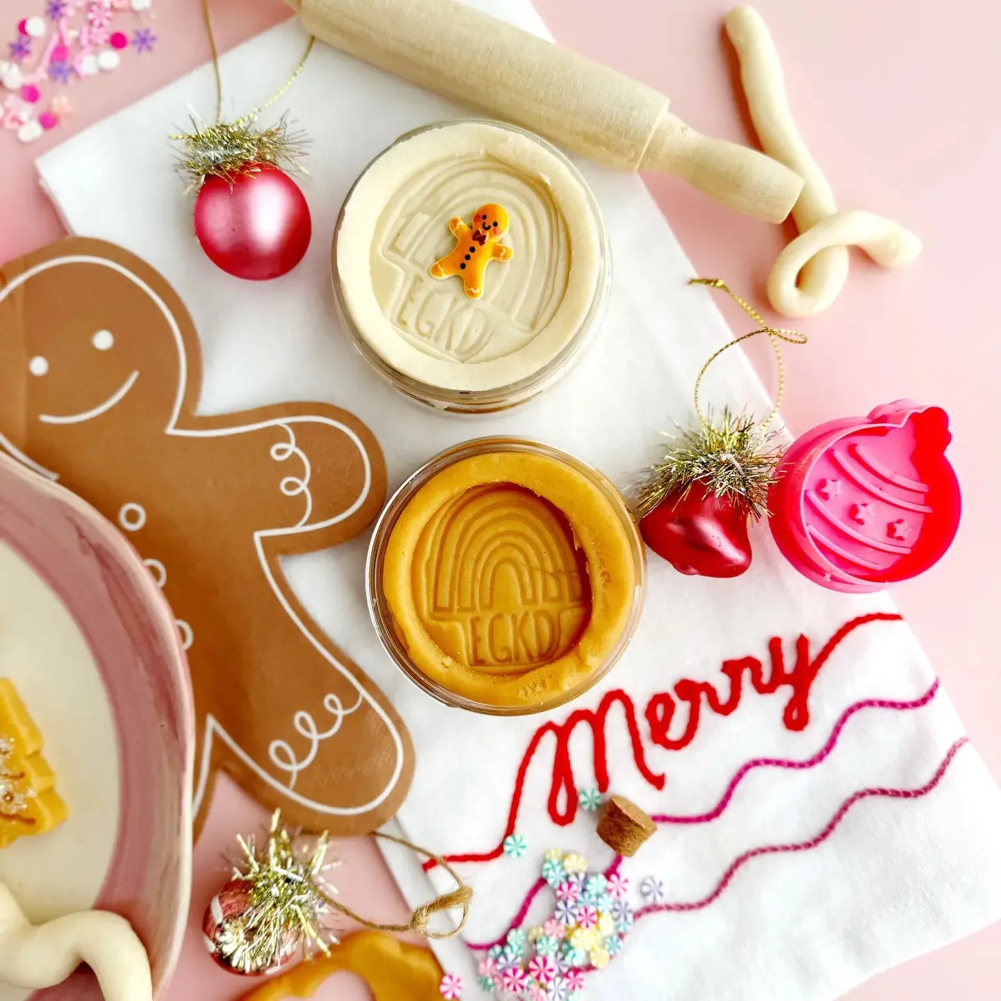 Holiday Cookies Kiddough Play Kit