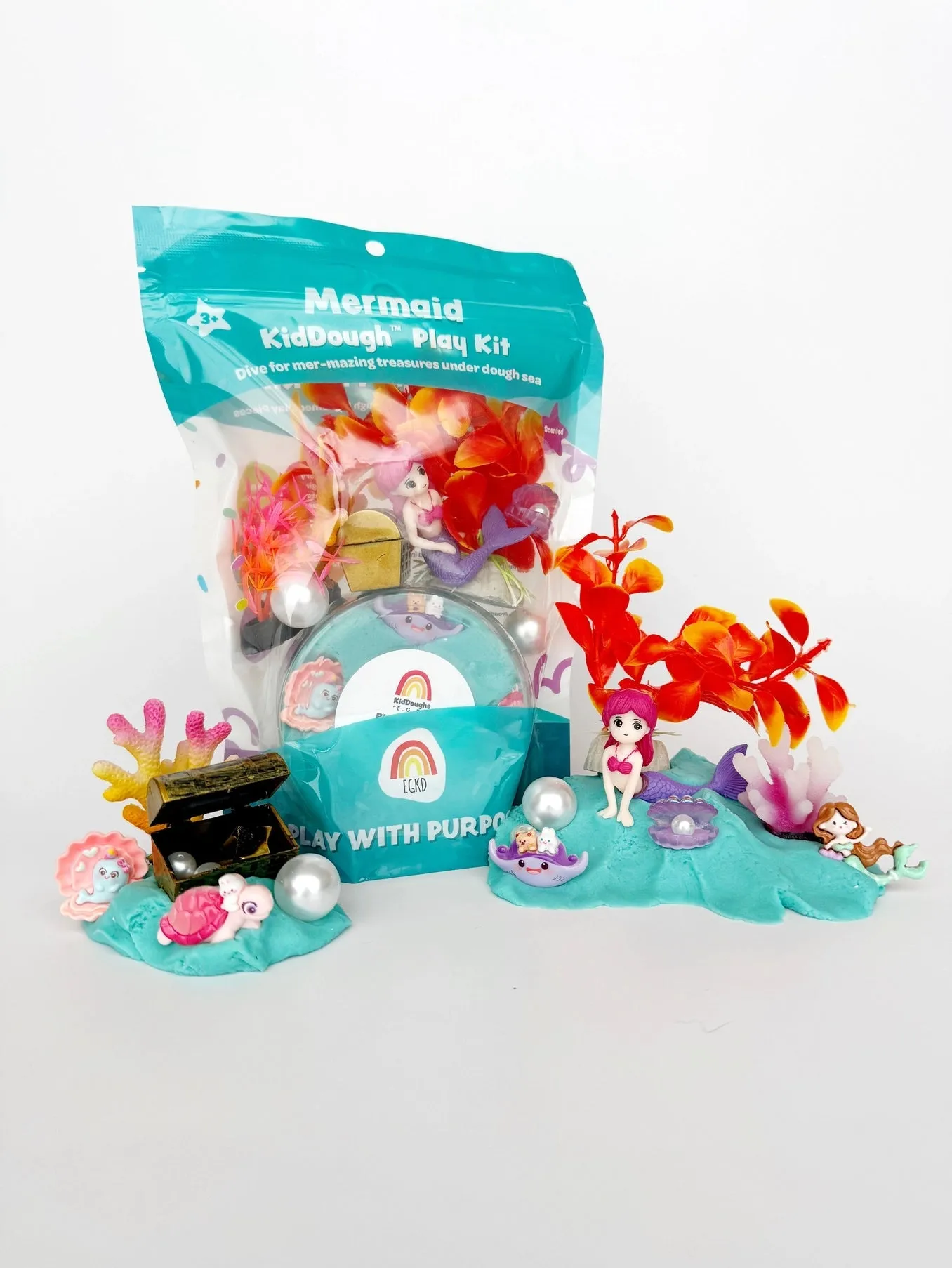 Mermaid (Blue Hawaiian) Kiddough Play Kit