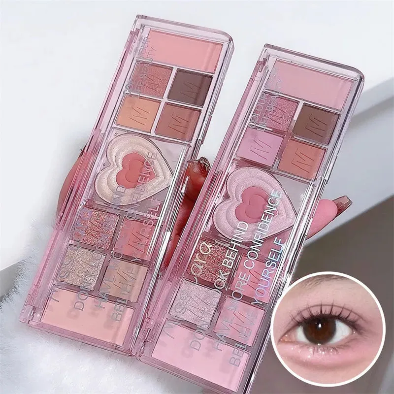 Miss Lara Color Your Life Beauty Cute Korean 12 Color Eyeshadow Palette