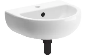 Naburn 450mm Cloakroom Basin and Matt Black Bottle Trap