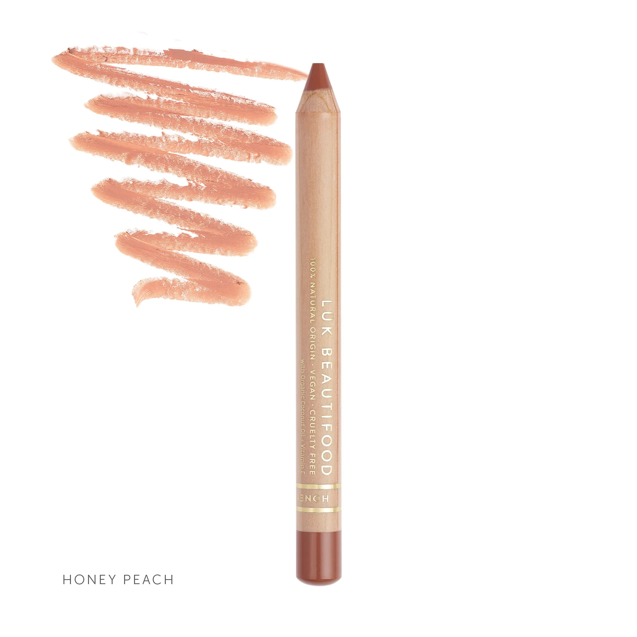 Natural Lipstick Crayon in Honey Peach