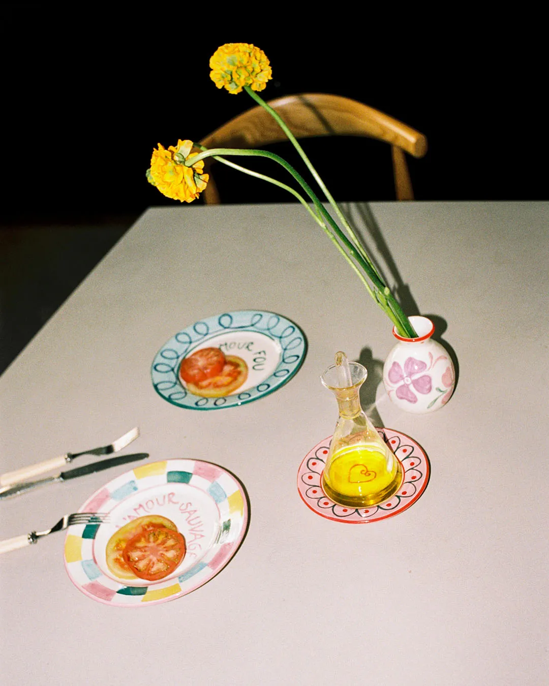 "L’amour fou" dessert plate