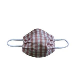 Rose Gingham Face Mask