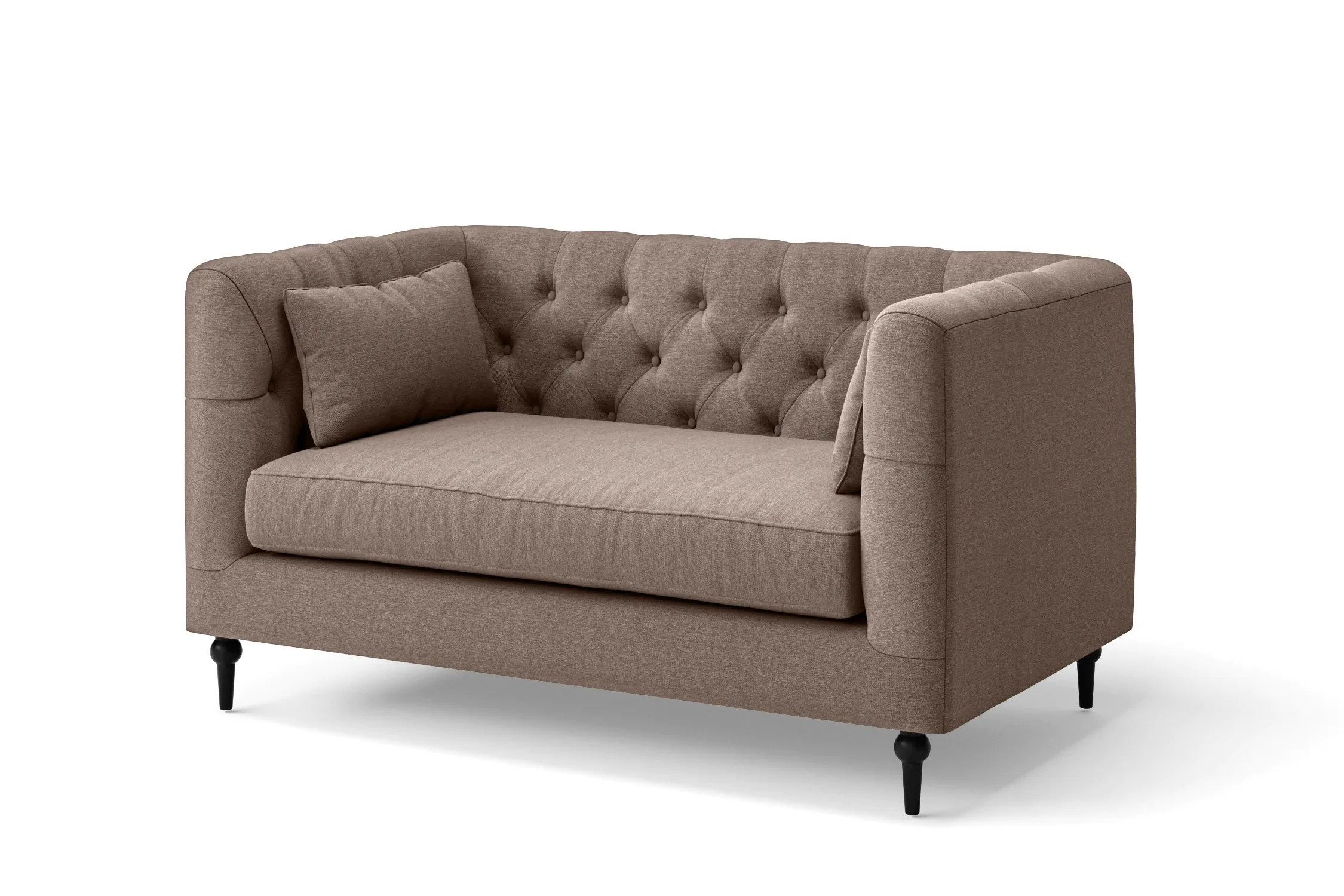 Sanremo 2 Seater Sofa Caramel Linen Fabric