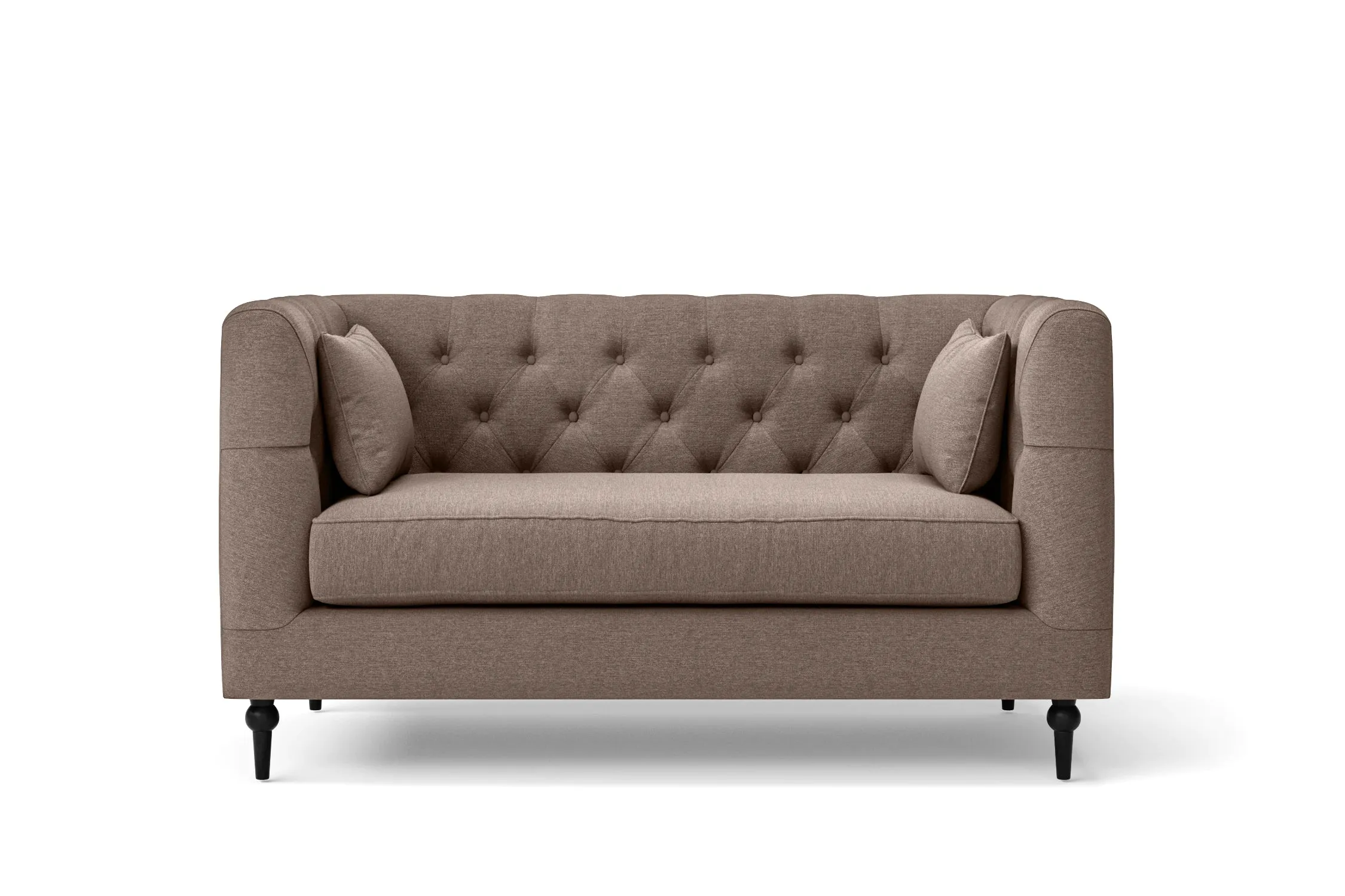 Sanremo 2 Seater Sofa Caramel Linen Fabric