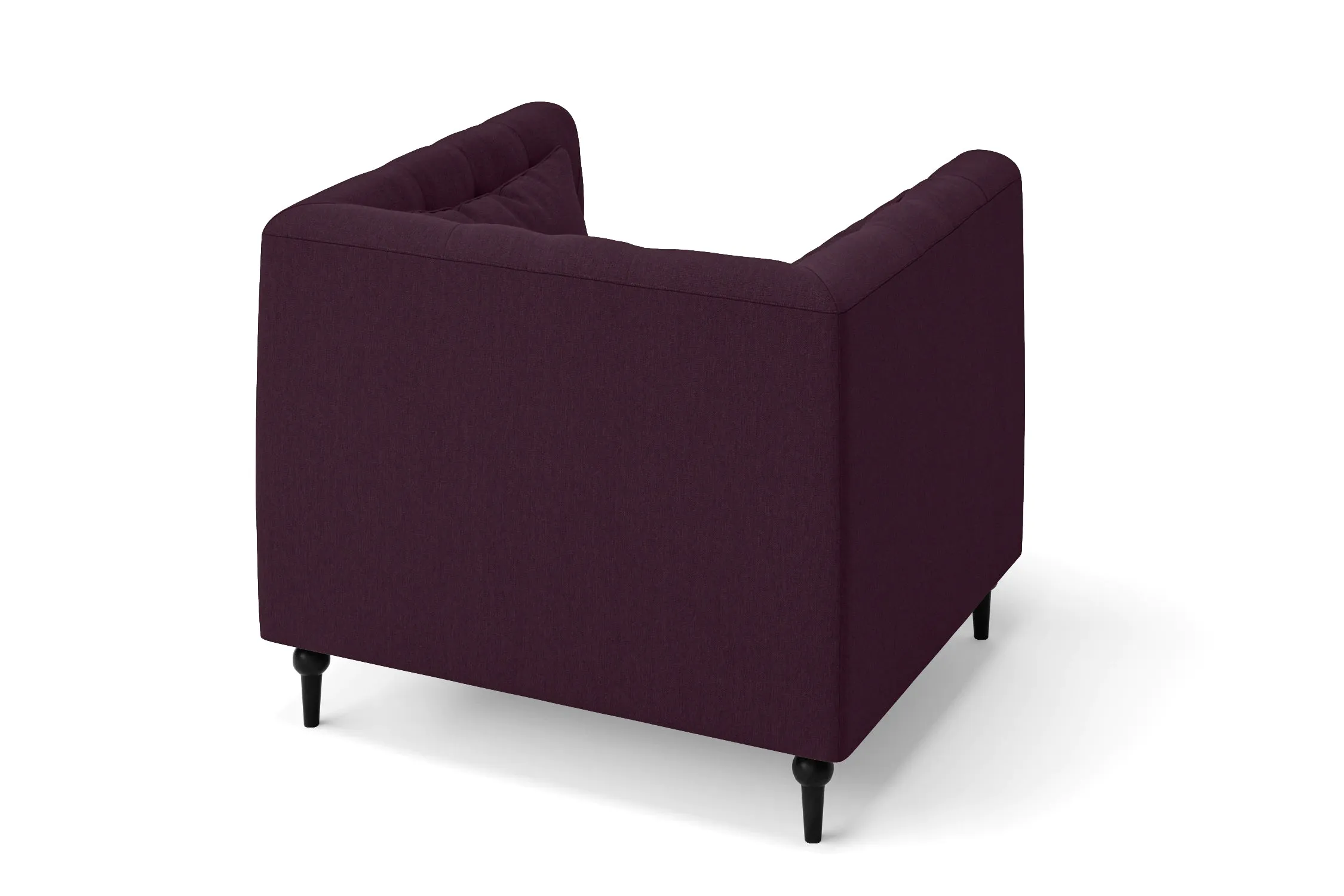 Sanremo Armchair Purple Linen Fabric