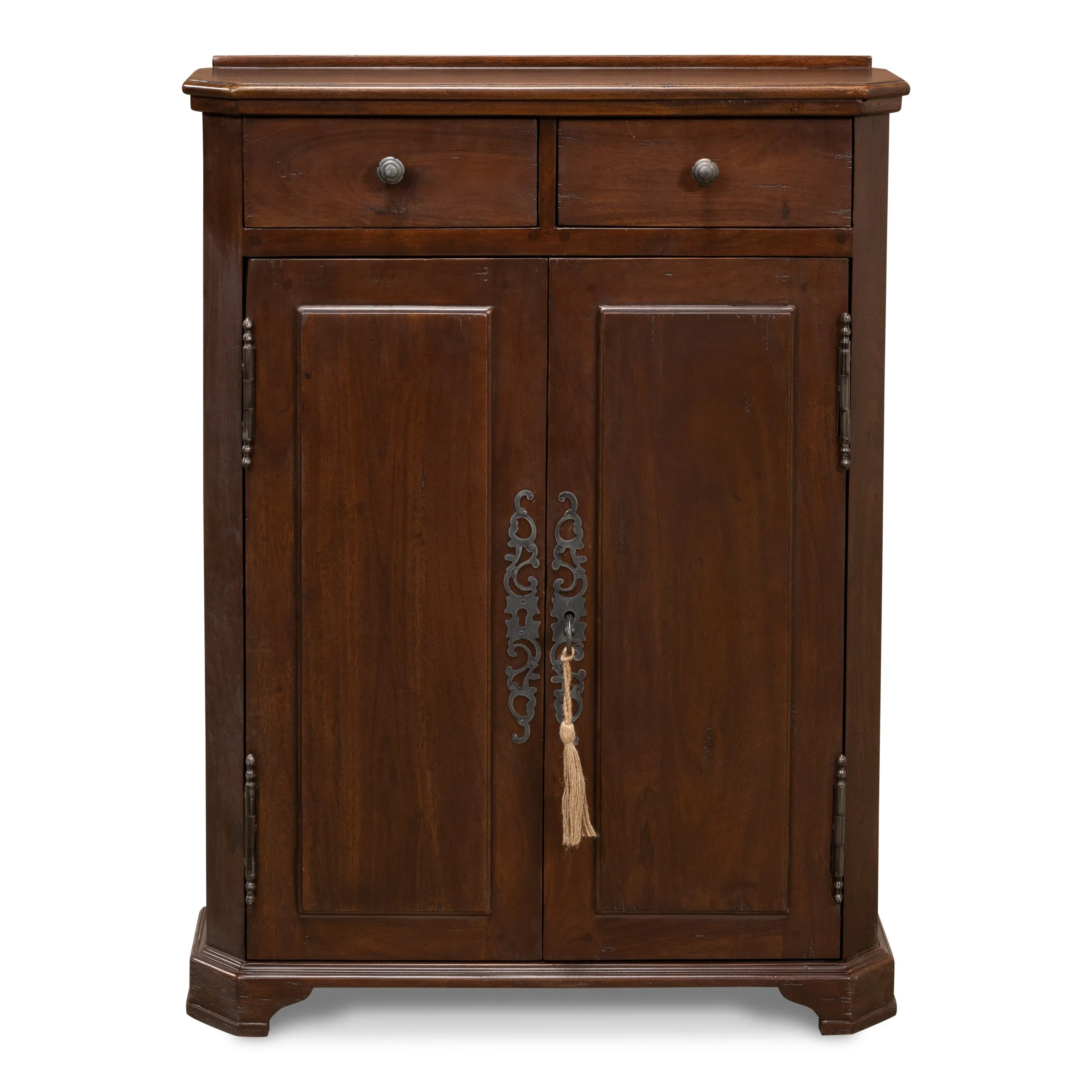 Sarreid - Austrian Hall Cabinet  Walnut - Brown - Traditional