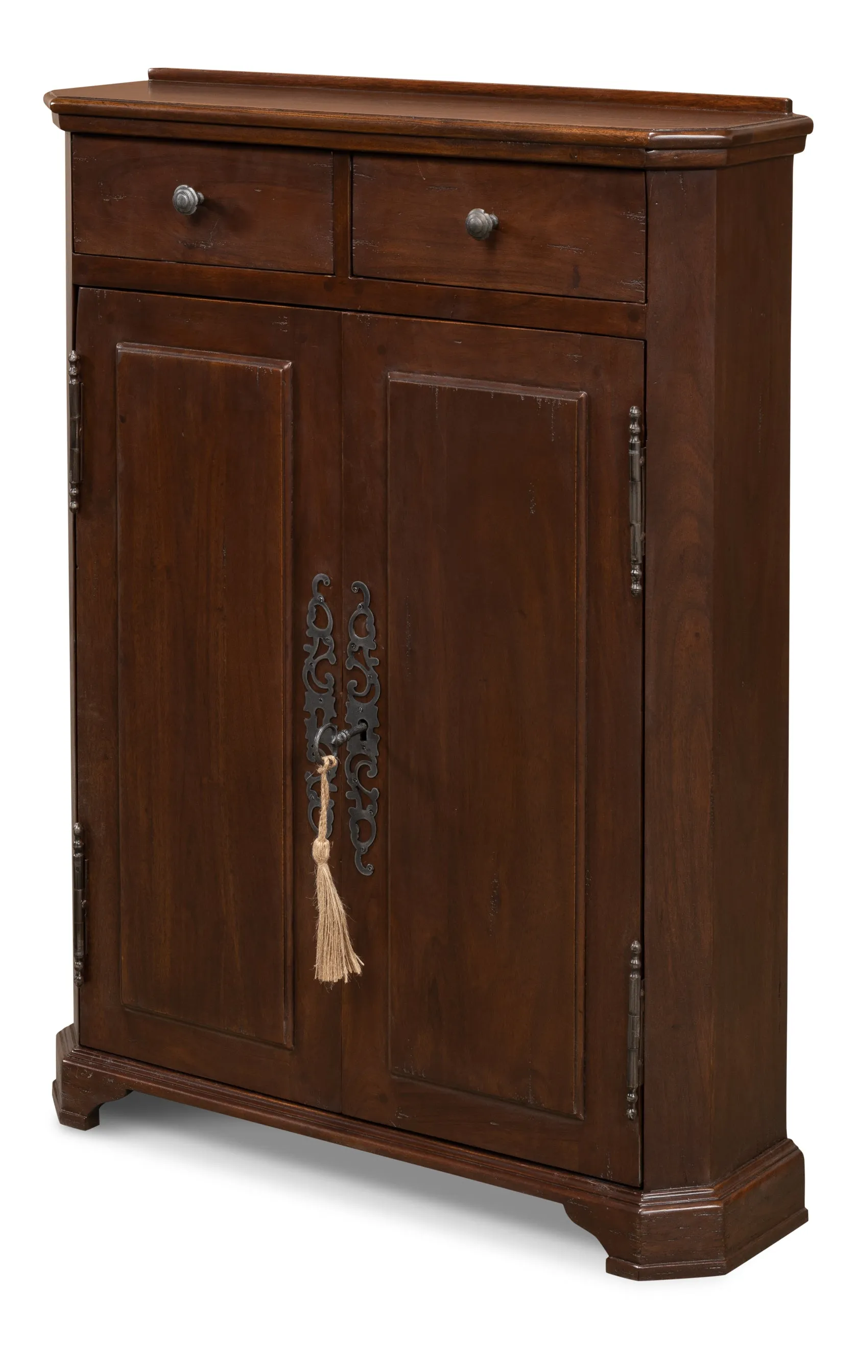 Sarreid - Austrian Hall Cabinet  Walnut - Brown - Traditional