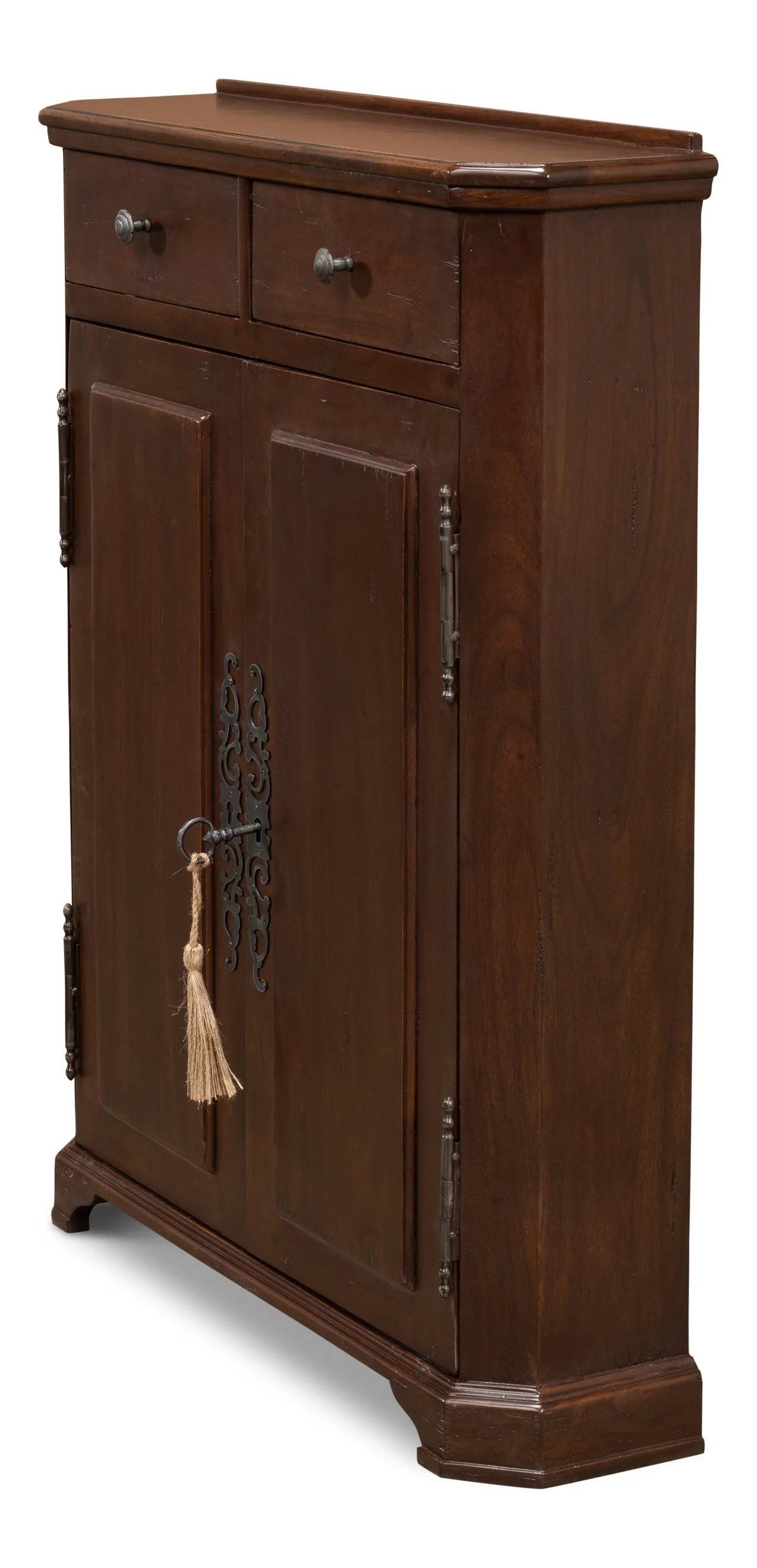 Sarreid - Austrian Hall Cabinet  Walnut - Brown - Traditional