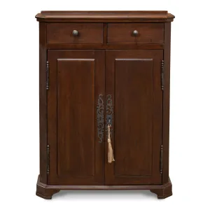 Sarreid - Austrian Hall Cabinet  Walnut - Brown - Traditional