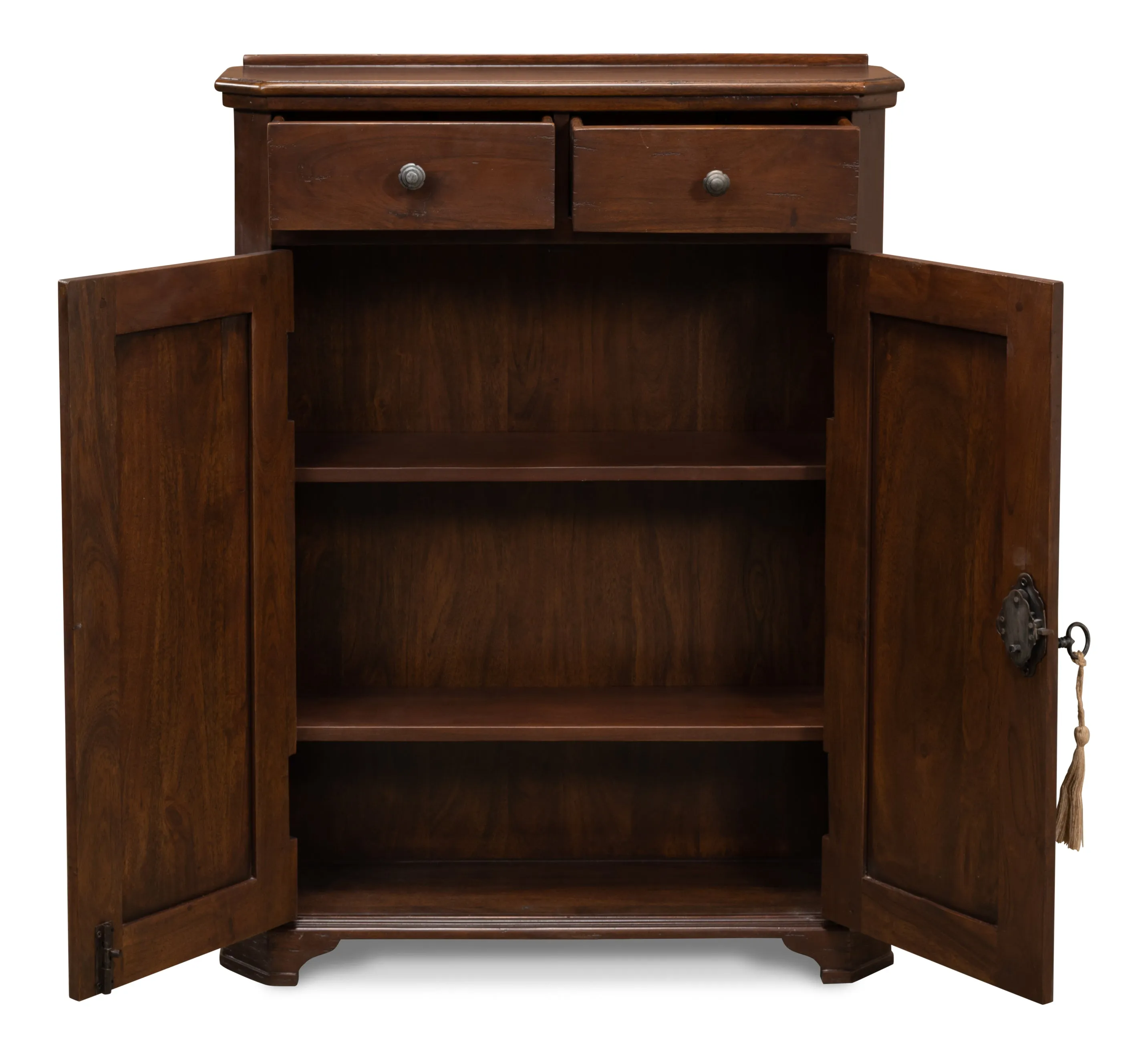 Sarreid - Austrian Hall Cabinet  Walnut - Brown - Traditional