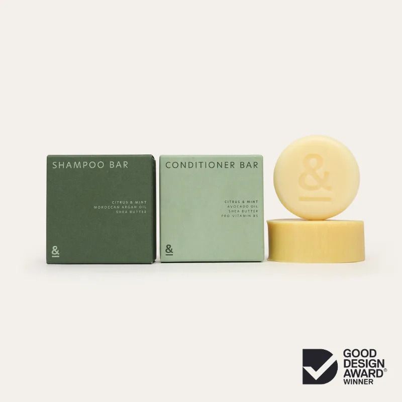 Shampoo & Conditioner Bar Set | Citrus & Mint