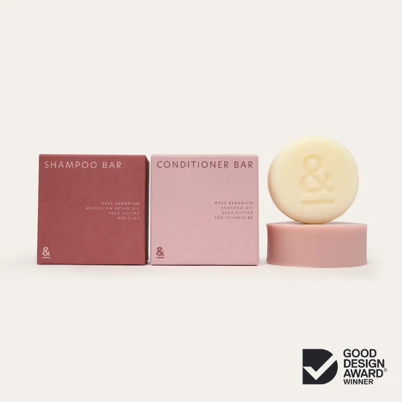 Shampoo & Conditioner Bar Set - For dry hair