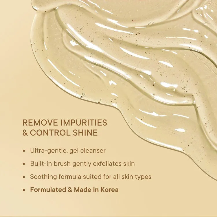 Shine Control Gel Face Wash with Chia Seeds Omega 3 With Built-in Brush for Deep Cleansing - 100 ML