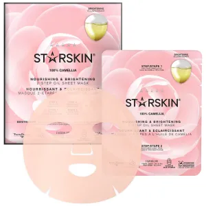 STARSKIN 100% Camellia 2-Step Oil Sheet Mask - Nourishing and Brightening