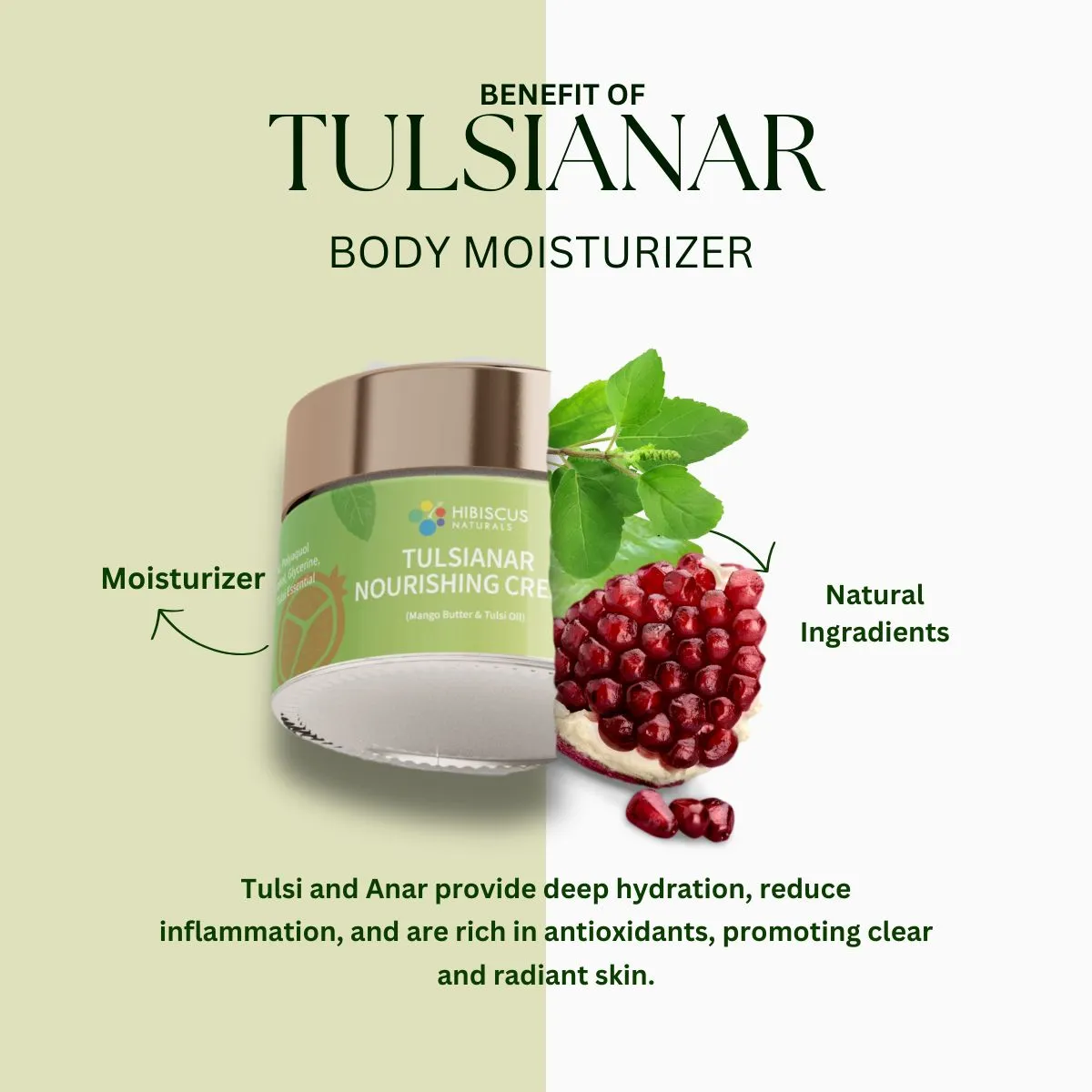 Tulsianar Nourishing Cream with Pomegranate and Tulsi