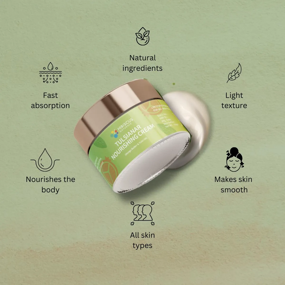 Tulsianar Nourishing Cream with Pomegranate and Tulsi